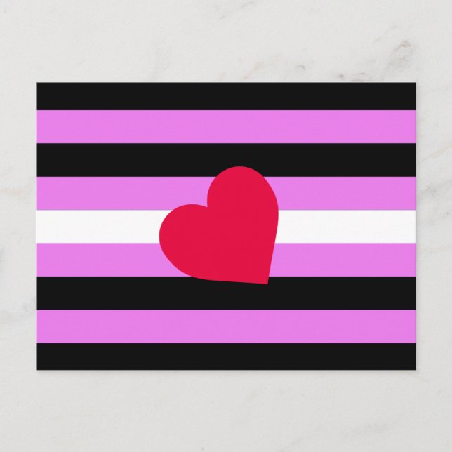 Leather Girl Pride Flag Postkarte (Vorderseite)