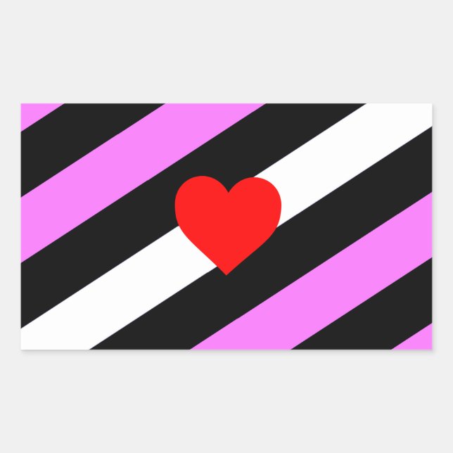 Leather Girl Pride Flag Rechteckiger Aufkleber (Vorderseite)