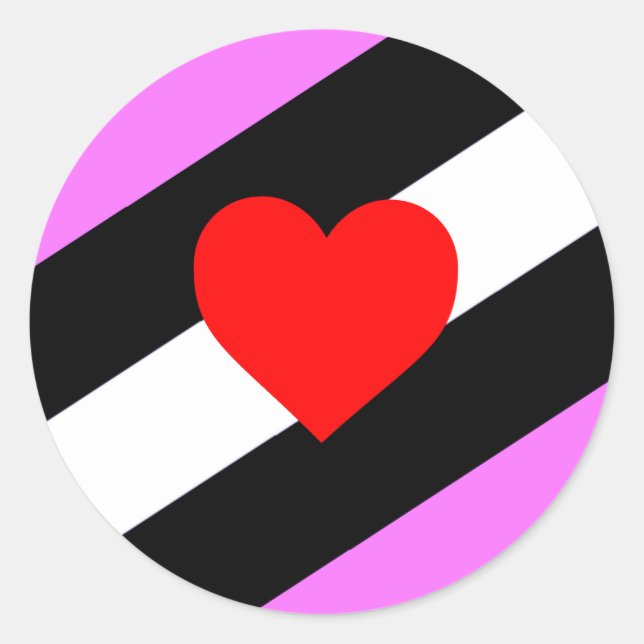 Leather Girl Pride Flag Runder Aufkleber (Vorderseite)