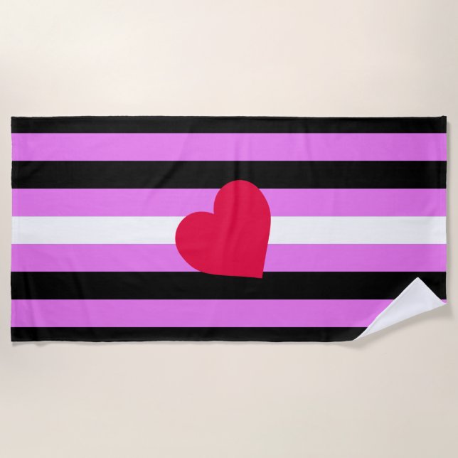 Leather Girl Pride Flag Strandtuch (Vorderseite)