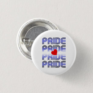 Leather Herz Retro Muster Button