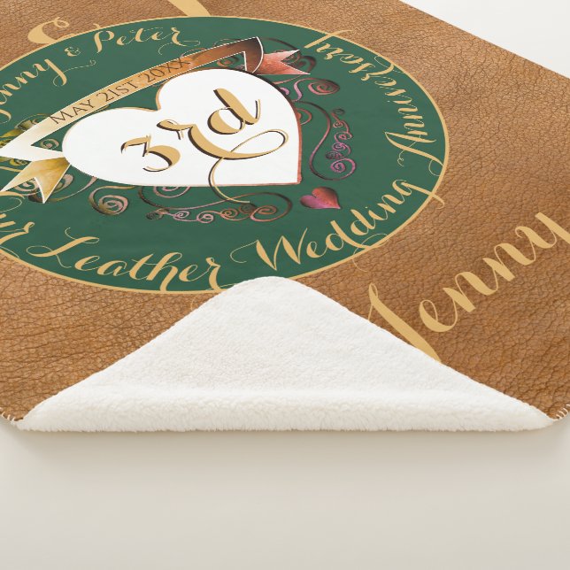 Leather Image Sherpa zum 3. Geburtstag Sherpadecke (3/4)