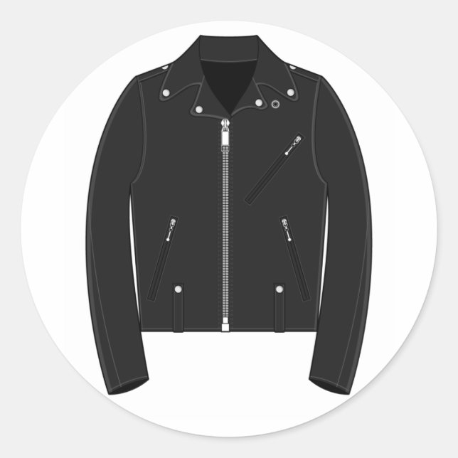 Leather Jacket Sticker (Vorderseite)