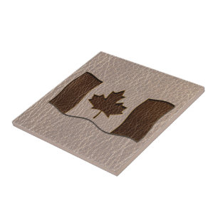 Leather-Look Canada Flag Soft Fliese