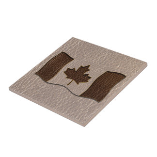 Leather-Look Canada Flag Soft Fliese