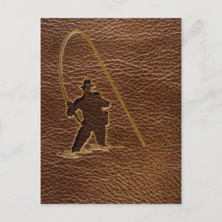 Leather Look Fisherman Postkarte