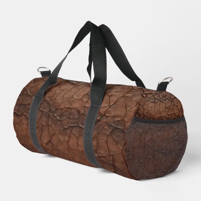 Leather-look Gym Duffle Bag (Rechte Ecke)