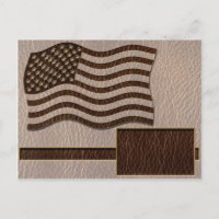 Leather Look USA Flag Soft