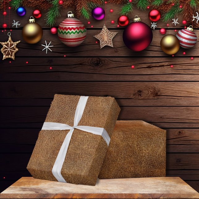 Leather Old World Imitate Geschenkpapier (Von Creator hochgeladen)