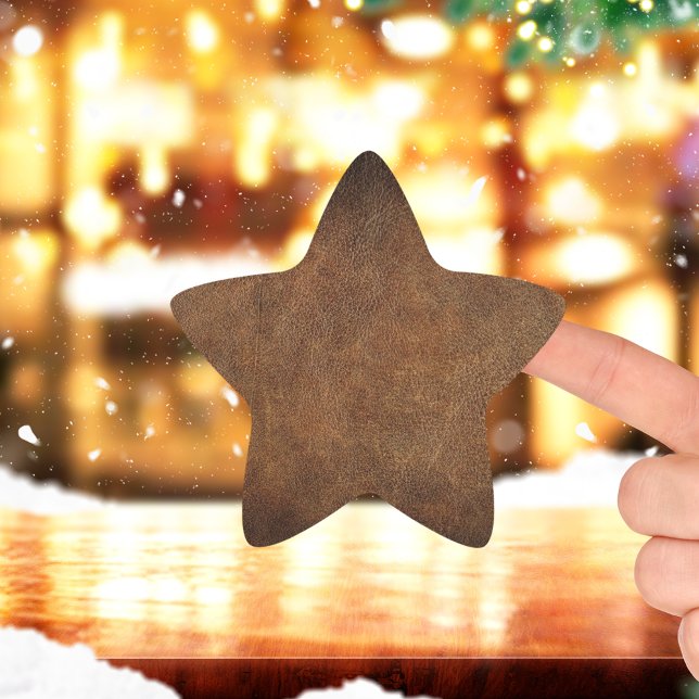 Leather Old World Imitate Stern-Aufkleber (Von Creator hochgeladen)