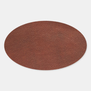 Leather Oval Stickers