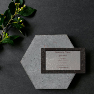 Leather Paisley Business Card Visitenkarte