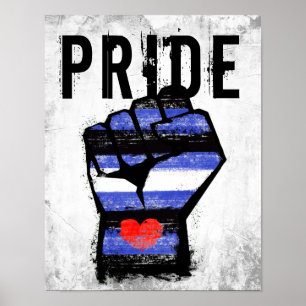 Leather Pride Fist Poster