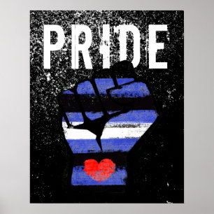 Leather Pride Fist Poster