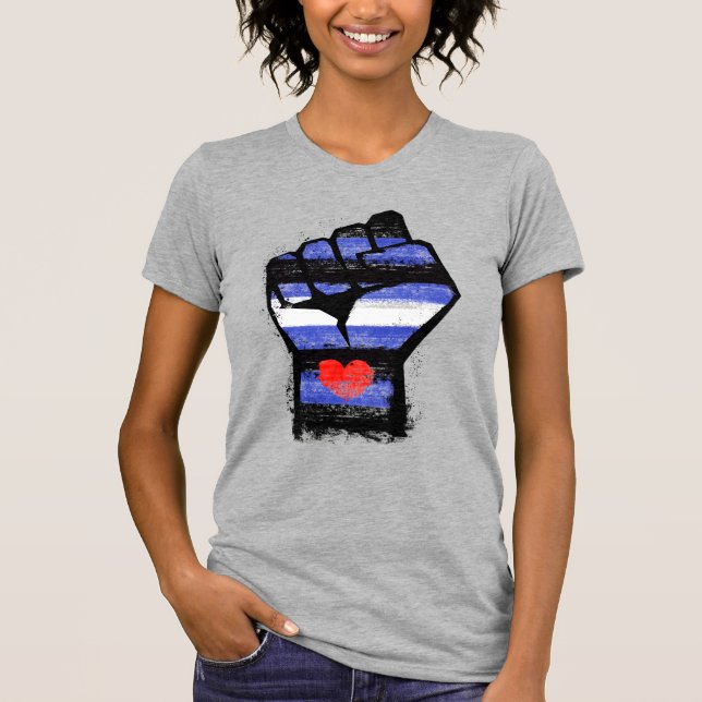 Leather Pride Fist T-Shirt (Vorderseite)