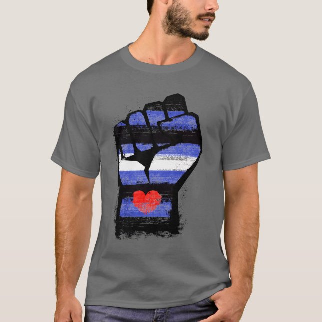 Leather Pride Fist T-Shirt (Vorderseite)