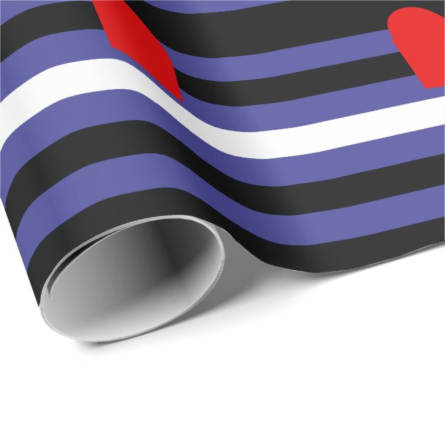 Leather Pride Flag Geschenkpapier (Rolleneckpunkt)