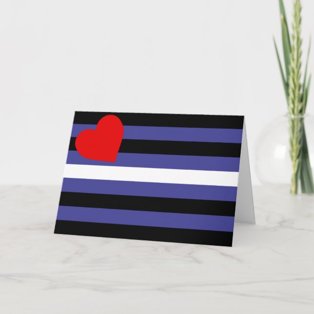 Leather Pride Flag Karte (Vorderseite)