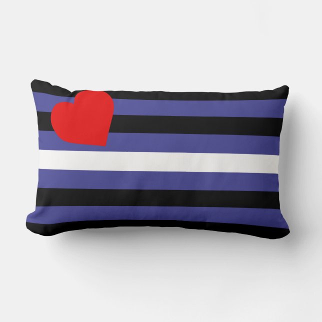 Leather Pride Flag Lendenkissen (Vorderseite)