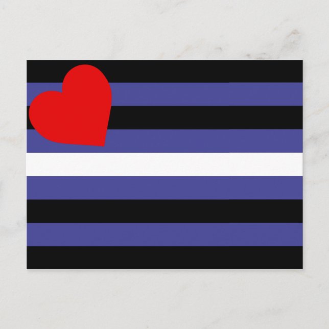 Leather Pride Flag Postkarte (Vorderseite)