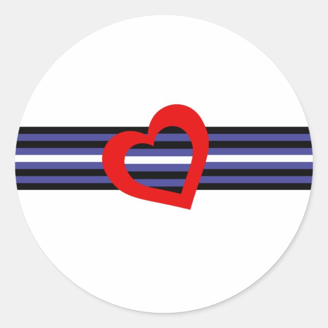 Leather Pride Flag Runder Aufkleber (Vorderseite)