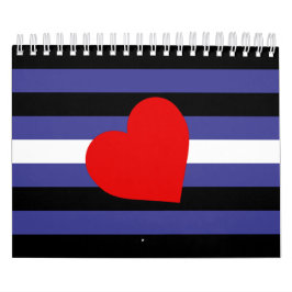 Leather Pride Flag und Herz Kalender
