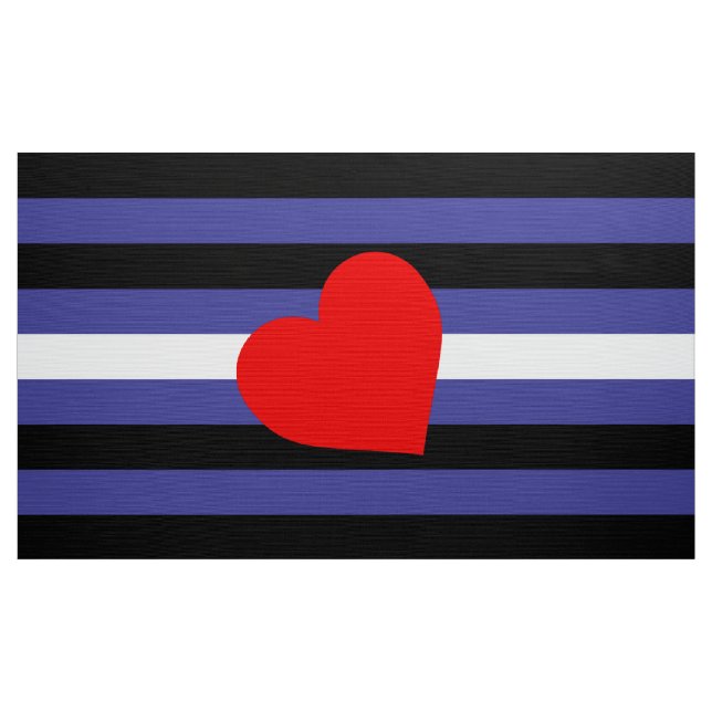 Leather Pride Flag und Herz Stoff (Yard (91,4 cm))