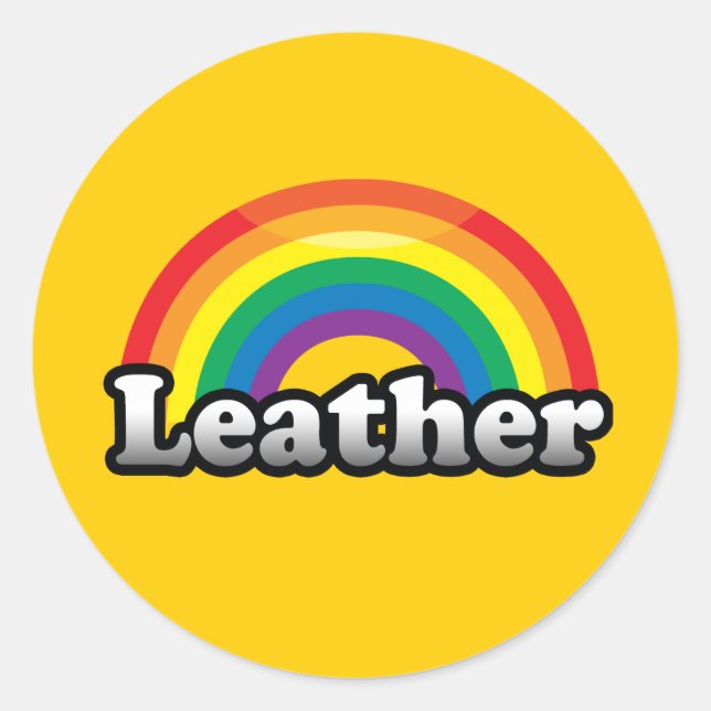 LEATHER PRIDE RUNDER AUFKLEBER (Vorderseite)