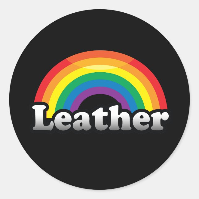 LEATHER PRIDE RUNDER AUFKLEBER (Vorderseite)
