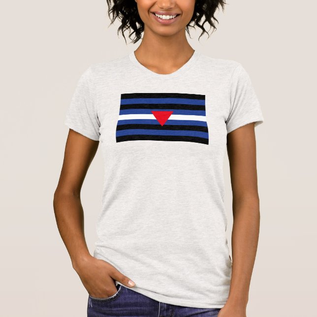 Leather Que Stolperflagge T-Shirt (Vorderseite)