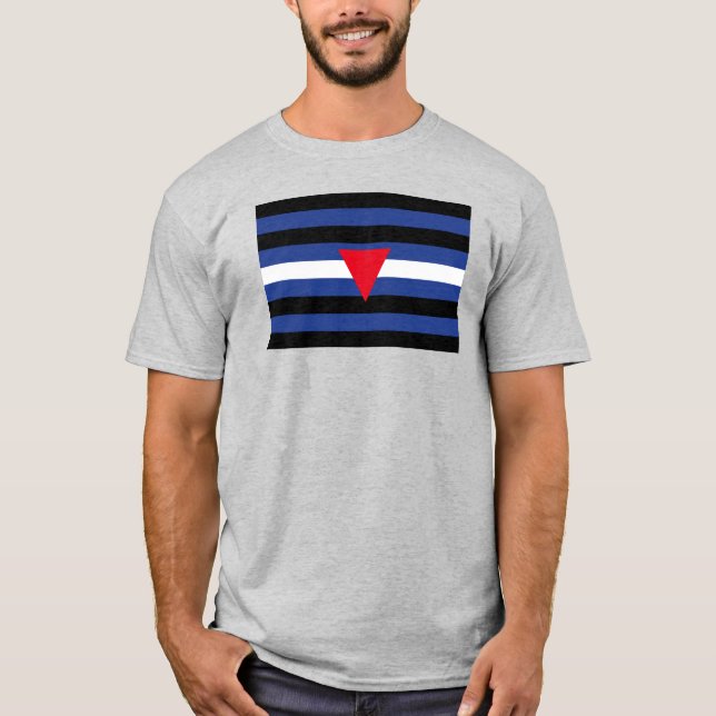 Leather Que Stolperflagge T-Shirt (Vorderseite)