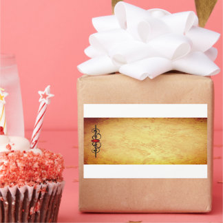 Leather & Ruby CUSTOM Visitenkarte Rechteckiger Aufkleber