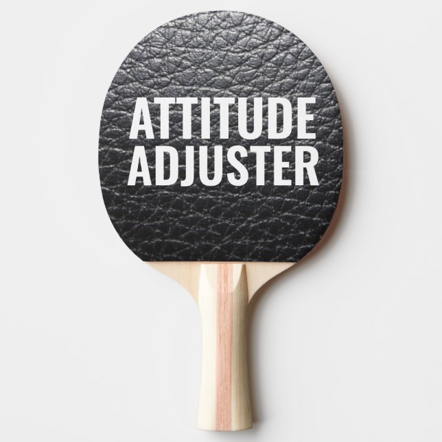 LEATHER SEHEN ATTITUTUY ADJUSTER PADDLE TISCHTENNIS SCHLÄGER (Vorderseite)