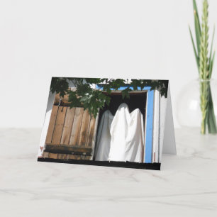 "Leather Shop Ghost" Hallowe’en card #1 Karte