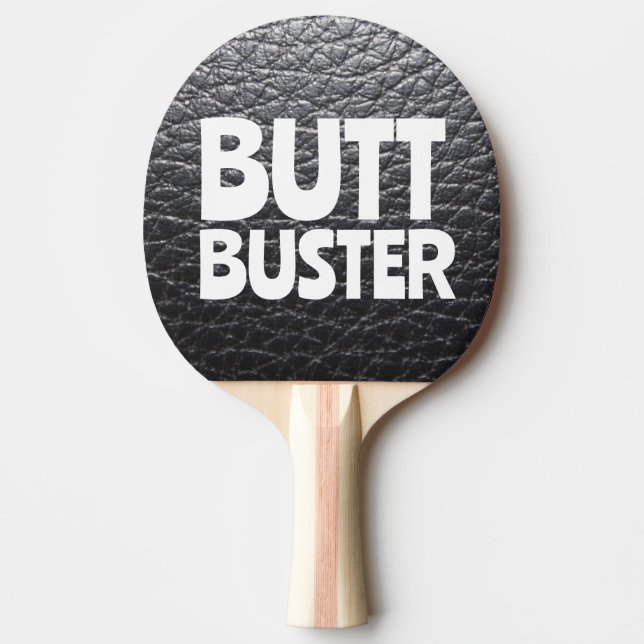LEATHER SIEHT FUNNY BUSTER PING PONG PADDLE AUS TISCHTENNIS SCHLÄGER (Vorderseite)