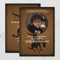 Leather Western Wild West Cowboy Birthday Foto
