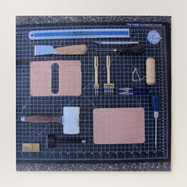 Leather Working Toolkit - 20x20 - 676 Stk. Puzzle (Vertikal)