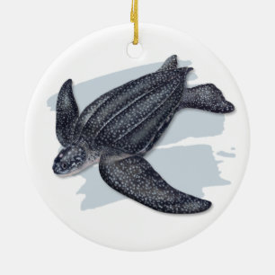 Leatherback-Seeschildkröte-Keramik-Verzierung Keramikornament