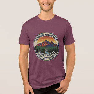Leave It Better Vintage Outdoor Abenteuer Berg Tri-Blend Shirt