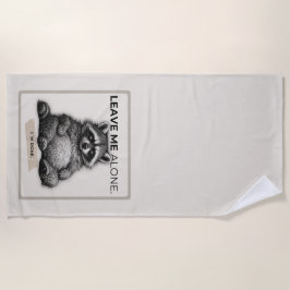 Leave Me Alone Raccoon Doormat | Funny Introvert  Strandtuch