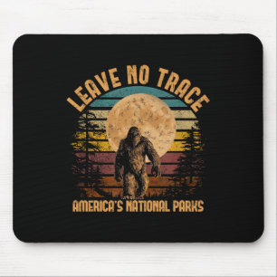 Leave No Trace America Nationalparks-Shirt Campin Mousepad