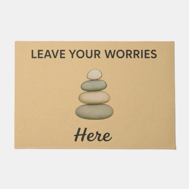 Leave Your Worries Here Fußmatte (Vorderseite)