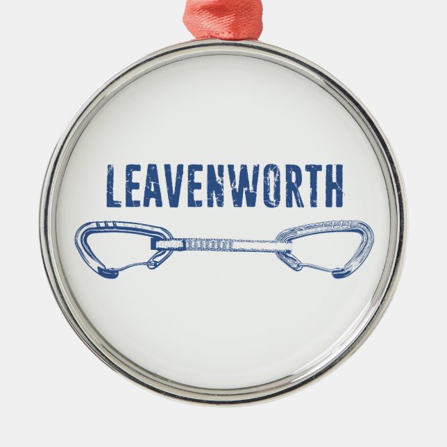Leavenworth Climbing Quickdraw Ornament Aus Metall (Vorne)