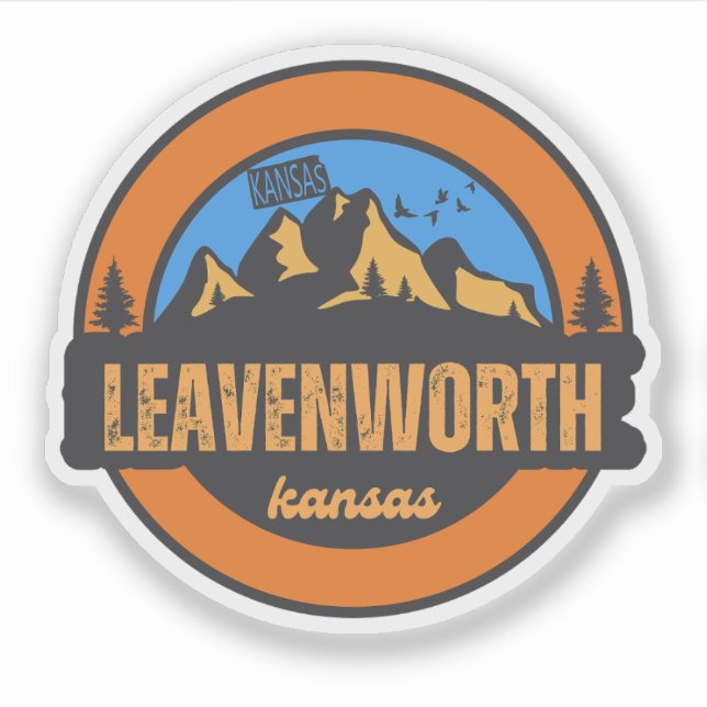 Leavenworth, Kansas Aufkleber (Vorderseite)