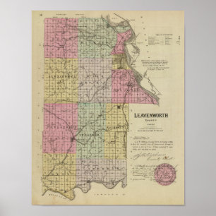 Leavenworth Landkreis, Kansas Poster