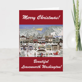 Leavenworth, Washington-Anmerkungs-Karte Feiertagskarte