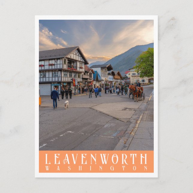 Leavenworth Washington | PNW Fotografie Postkarte (Vorderseite)