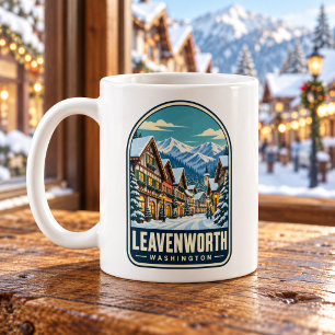 Leavenworth Washington Vintage Winter Kaffeetasse