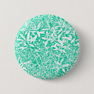 Leaves (Green and White) Button