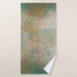 Leaves grunge background wallpaper badehandtuch